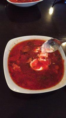 Red Borsht so good!