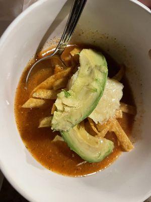 Chicken Tortilla Soup.  It is so fire!!!