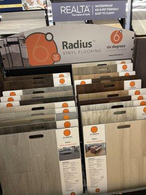 Radius Luxury Vinyl Plank Display Rack