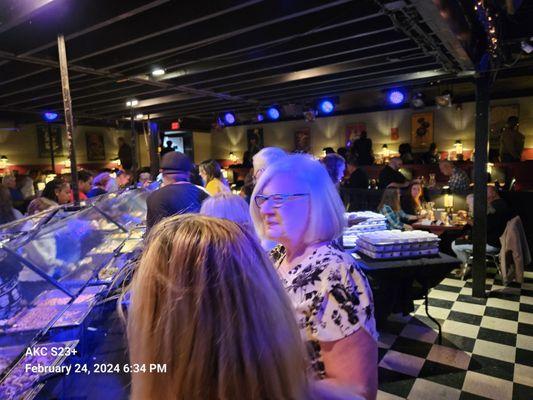 Our friends at the buffet. Basic but good country foodish items. With carved meats at the end.