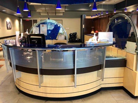 Reception desk