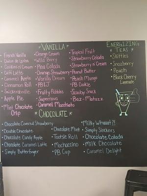 In-store menu