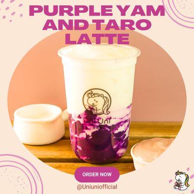 Purple Yam And Taro Latte