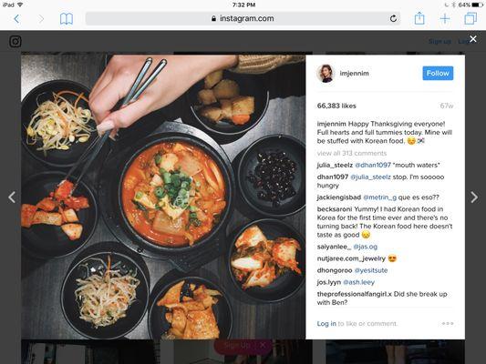 Jenn Im's favorite Kimchi Jjigae