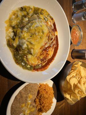 lunch stacked enchiladas $16.50