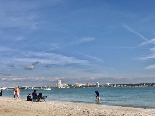 Bridge to Clearwater beach in the distance on the left