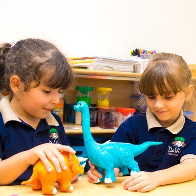 Playing with dinosaurs usually leads children to show interest in paleontology and science. It encourages many kids to think of nature