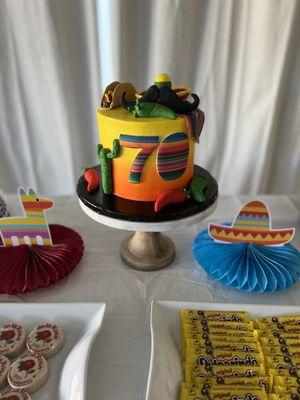 Customized cake, 5 de mayo theme