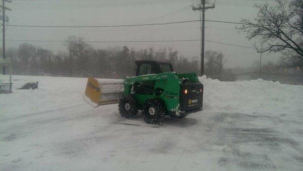 Good size skid steer for deep snow removal