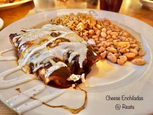 Cheese enchiladas