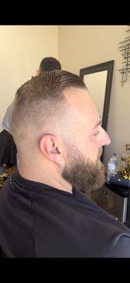 Haircut and Beard with attention to detail