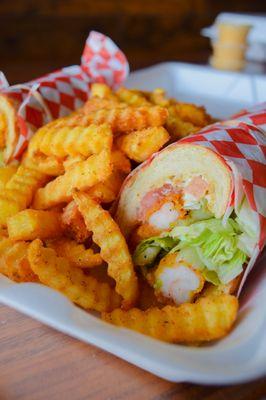 Po'boy sandwich available on our Lunch Special menu.