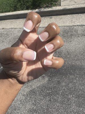 Full set with hand painted French tip $60