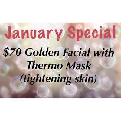 Happy New Years!! And here is our January Special