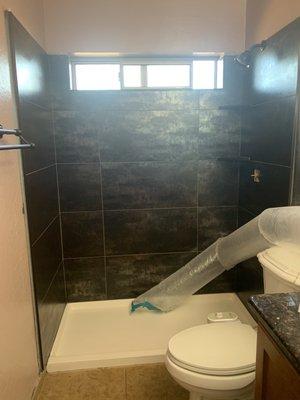 Bathroom tilling