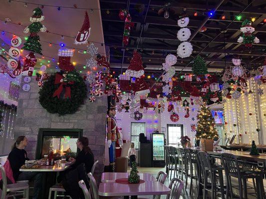 Main Street is decorated beautifully for the holidays!