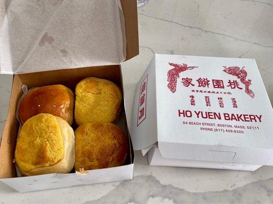 Pineapple buns, bbq pork buns