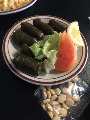 Stuffed grape leaves!