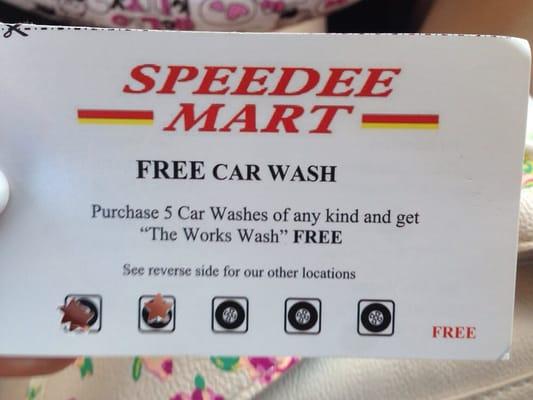 Car wash card