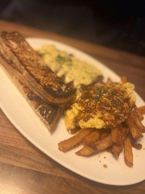 Steak and egg frites