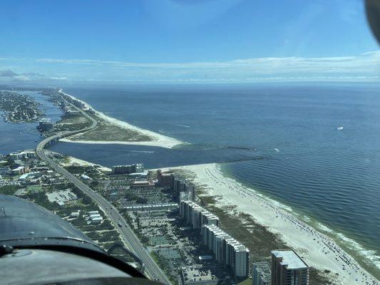 Scenic tour over Orange Beach, AL