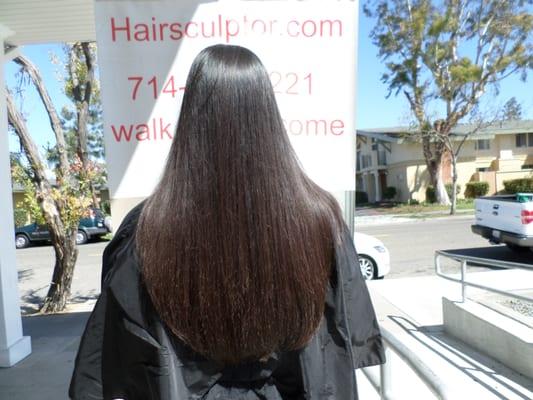 After the Brazilian Blowout, done by Gladys Olmedo