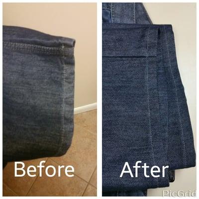 Before and after.....now all I need is to try them on..