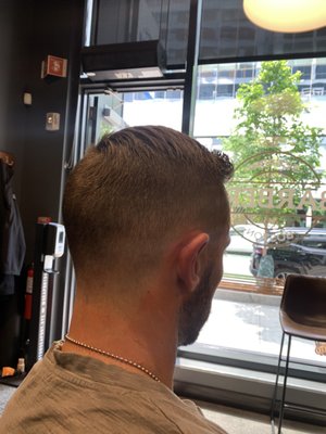 Barbershop/ fade/ hard part