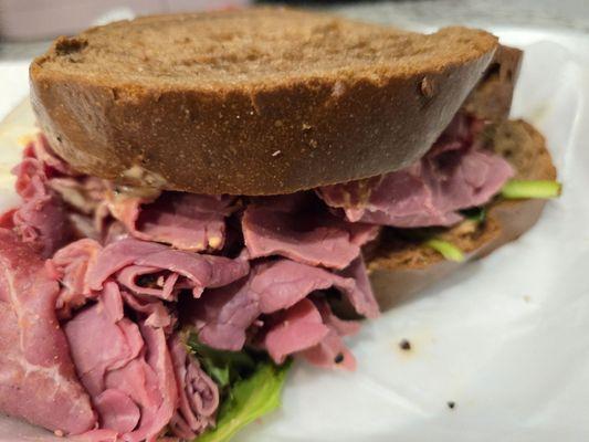 Gigantic pastrami sandwich - and it tasted as good as it looked