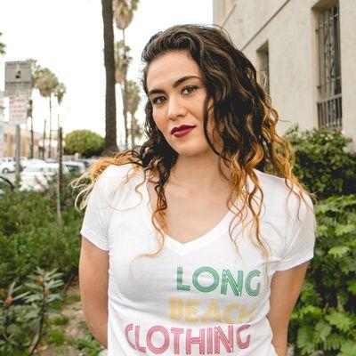 Long Beach Women's Rasta V-Neck Tee