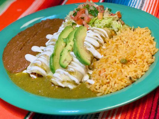 Enchiladas verdes