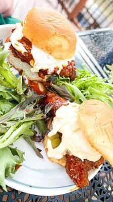 Nashville chicken sliders