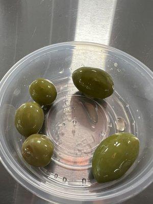 Variety of Olives imported from Italy