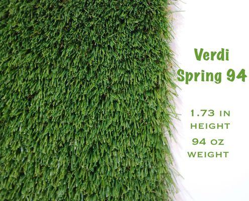 Designed for beauty and durability, VerdiSpring 94 provides a lush, natural appearance that will stay vibrant all year long.