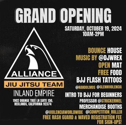 Join us for a great day of jiu jitsu and community!