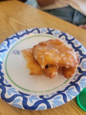 An amazing apple fritter