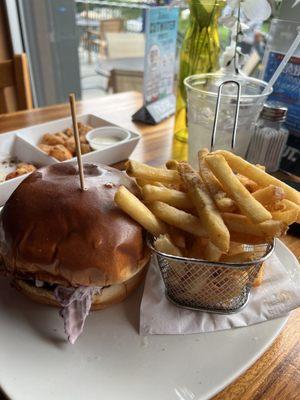 BBQ Pulled Pork sandwhich with regular Fries