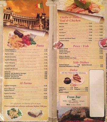 Page 2 of the menu