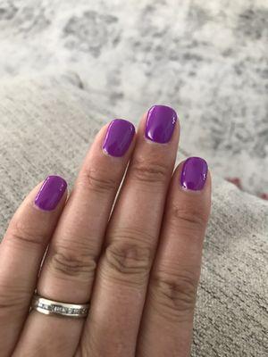 Another beautiful manicure by Apple! She's the best. Love my new color