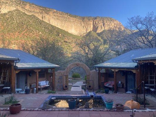 View from the back courtyard.