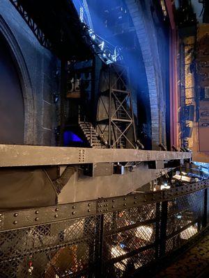 Orchestra pit and the stage