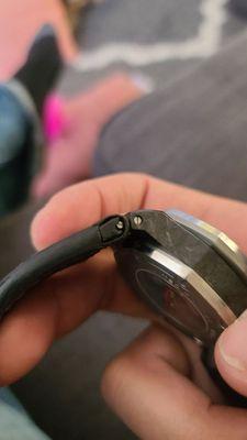 Broke. Watch band connectors.