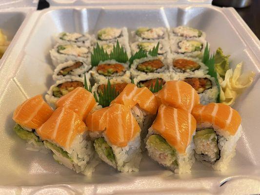 Alaskan Roll Spicy Tuna Roll California Roll