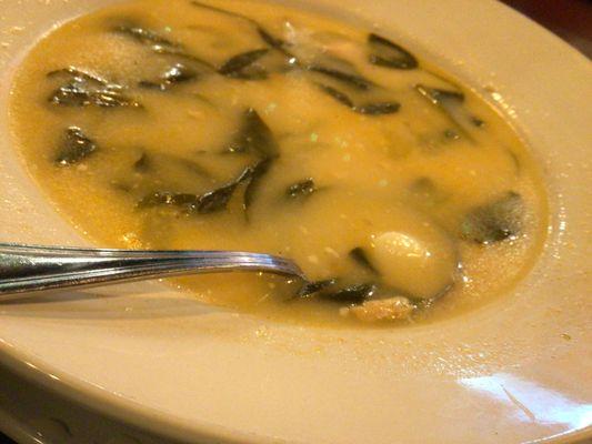 The gnocchi soup