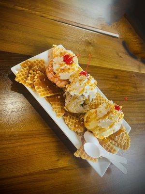 Ice cream nachos