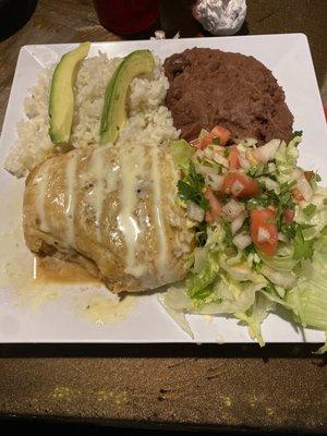 Shrimp chimichanga