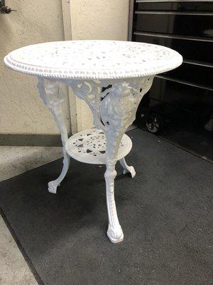 Antique white on a nice old coffee table