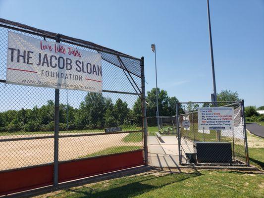 One of several softball diamonds