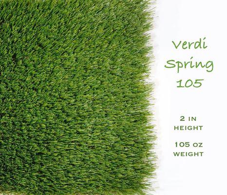 Designed to mimic the lush, vibrant look of natural grass, VerdiSpring 105 offers exceptional durability and a luxurious feel.