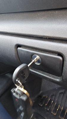 Another key to fit the glove box.